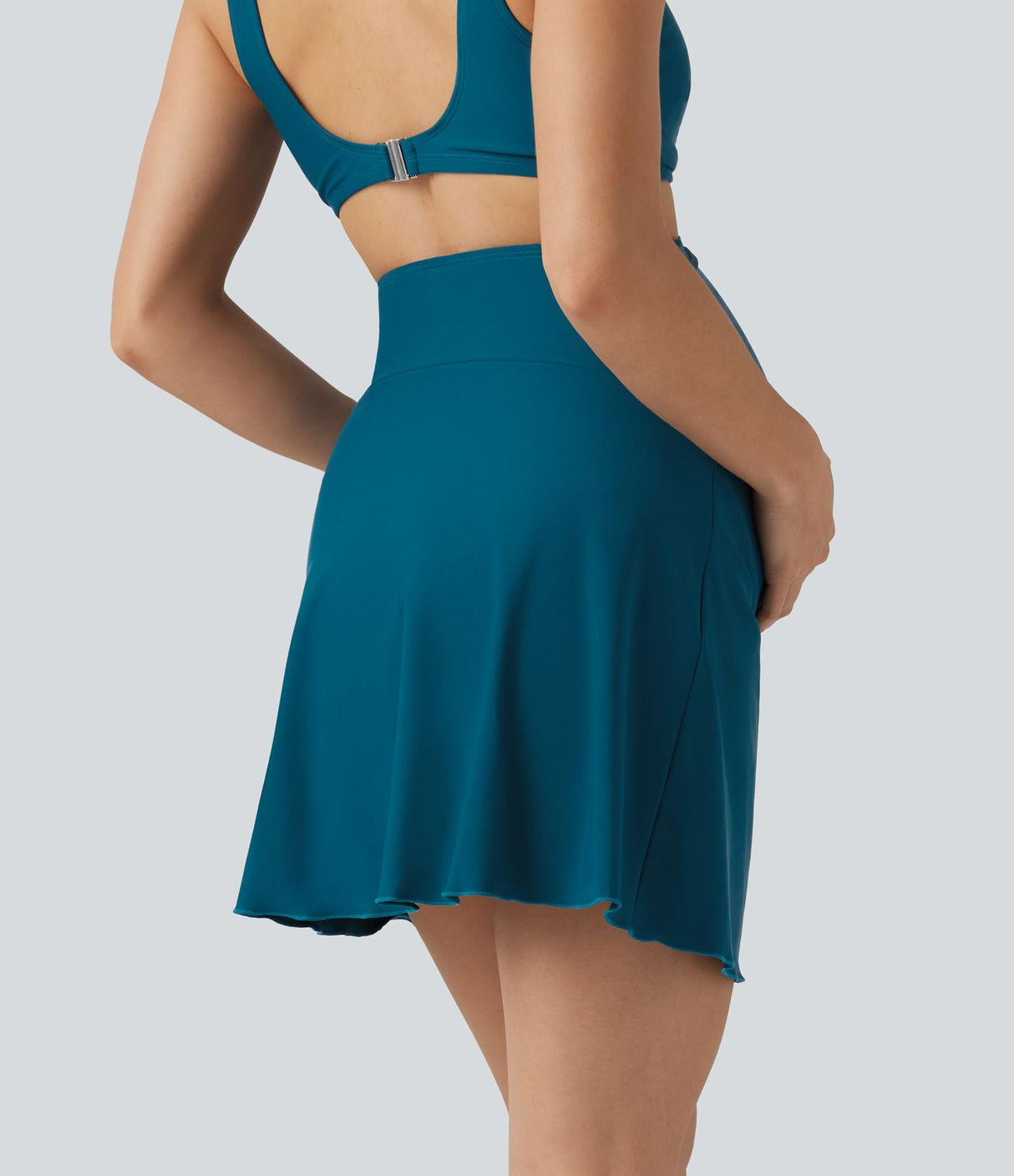 Ultra High Waisted Ruched Maternity Bikini Bottom Swimsuit