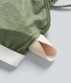 Built-In-Bra Wide Leg Maternity Slip Jumpsuit with Pockets