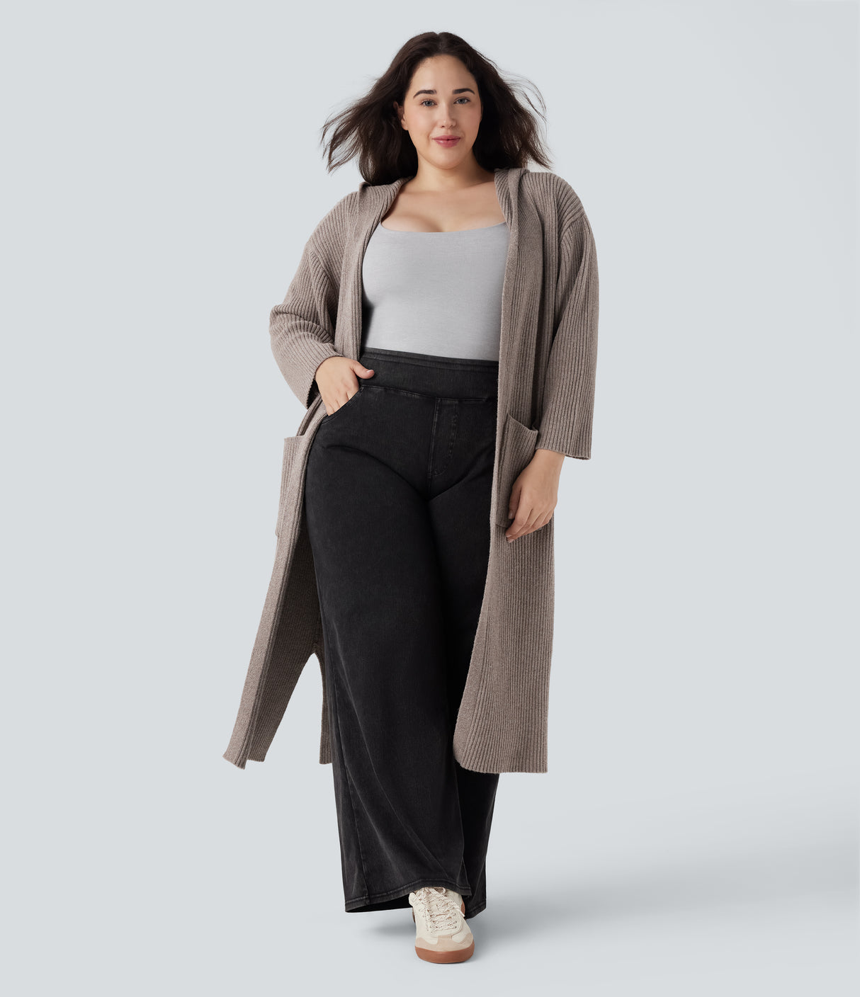 Longline Plus Cardigan