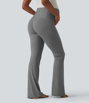Super High Waisted Flare Yoga Maternity Leggings