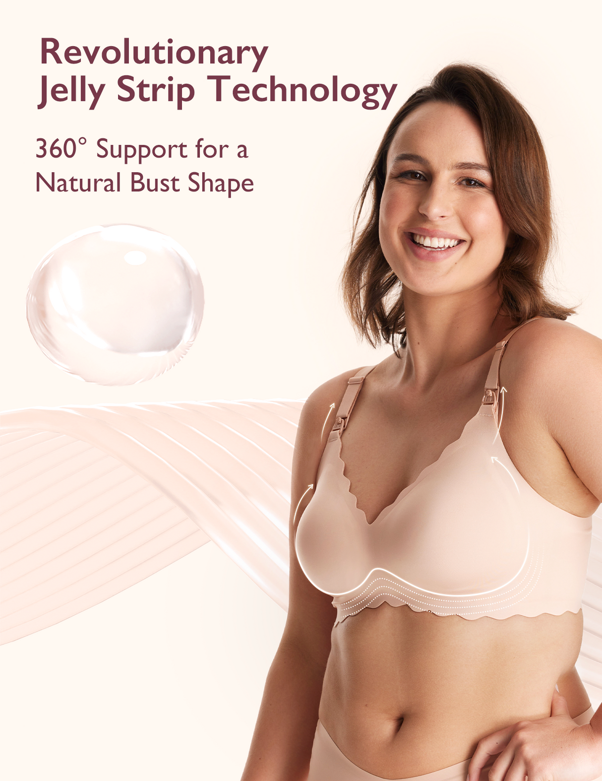 Elara Seamless Wirefree Nursing Pumping Support Bra
