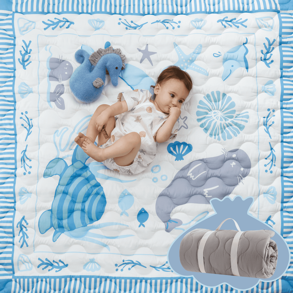 Luna Portable Baby Full Playmat Set for Playtime