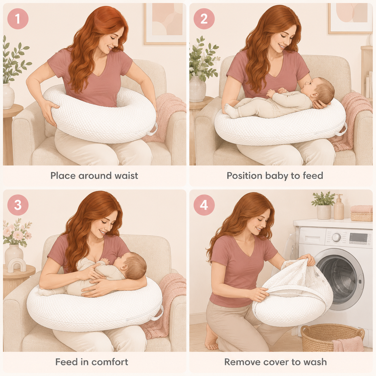 Olivia Ergonomic Breastfeeding & Nursing Pillow