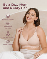 Elara Seamless Wirefree Nursing Pumping Support Bra