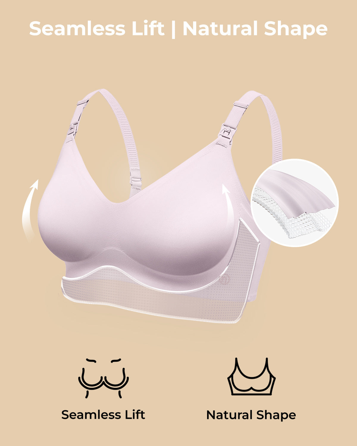 Amelia Seamless Maternity Nursing Support Bra