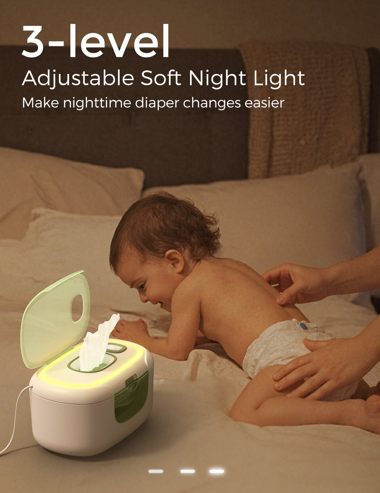 Olivia Baby Wipe Warmer for Newborn Diapering Care