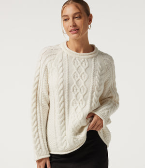Rolled Hem Sweater