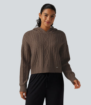 Cable Knit Lounge Sweater