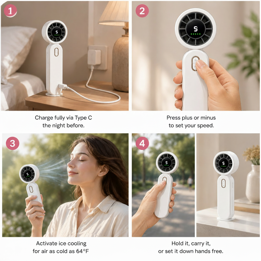 Loma Portable Handheld Turbo Fan
