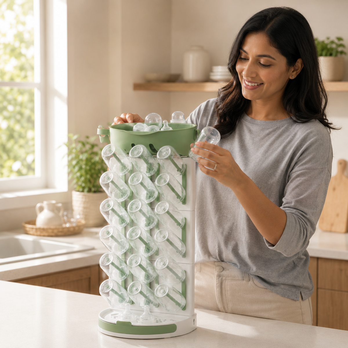 Charlotte Baby Bottle Drying Rack Set