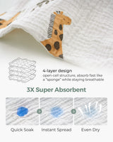 Ella Cotton Baby Washcloth Set