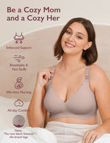 Elara Seamless Wirefree Nursing Pumping Support Bra