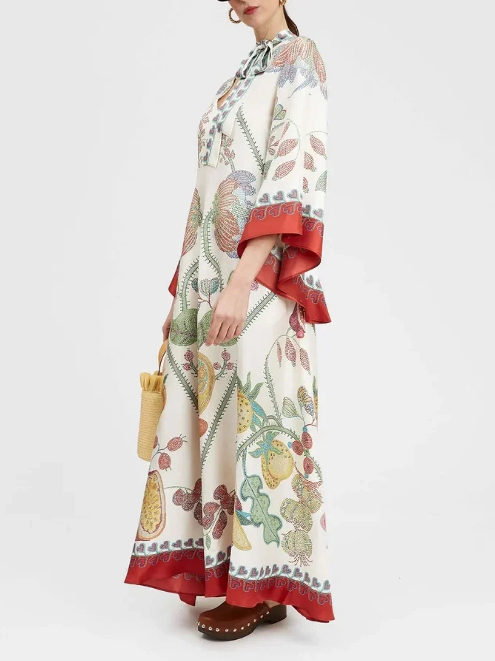 Ebony Print Maxi Dress