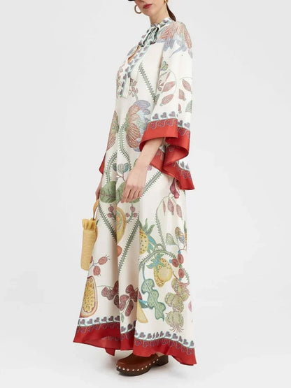 Ebony Print Maxi Dress