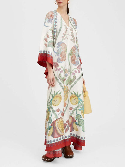 Ebony Print Maxi Dress