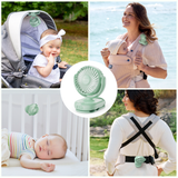 Emma Portable Stroller Fan with Rechargeable Clip Design