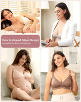 Elara Seamless Wirefree Nursing Pumping Support Bra