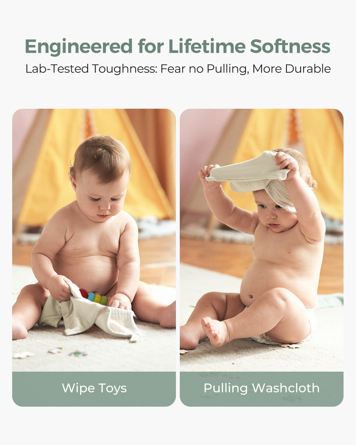 Ella Cotton Baby Washcloth Set