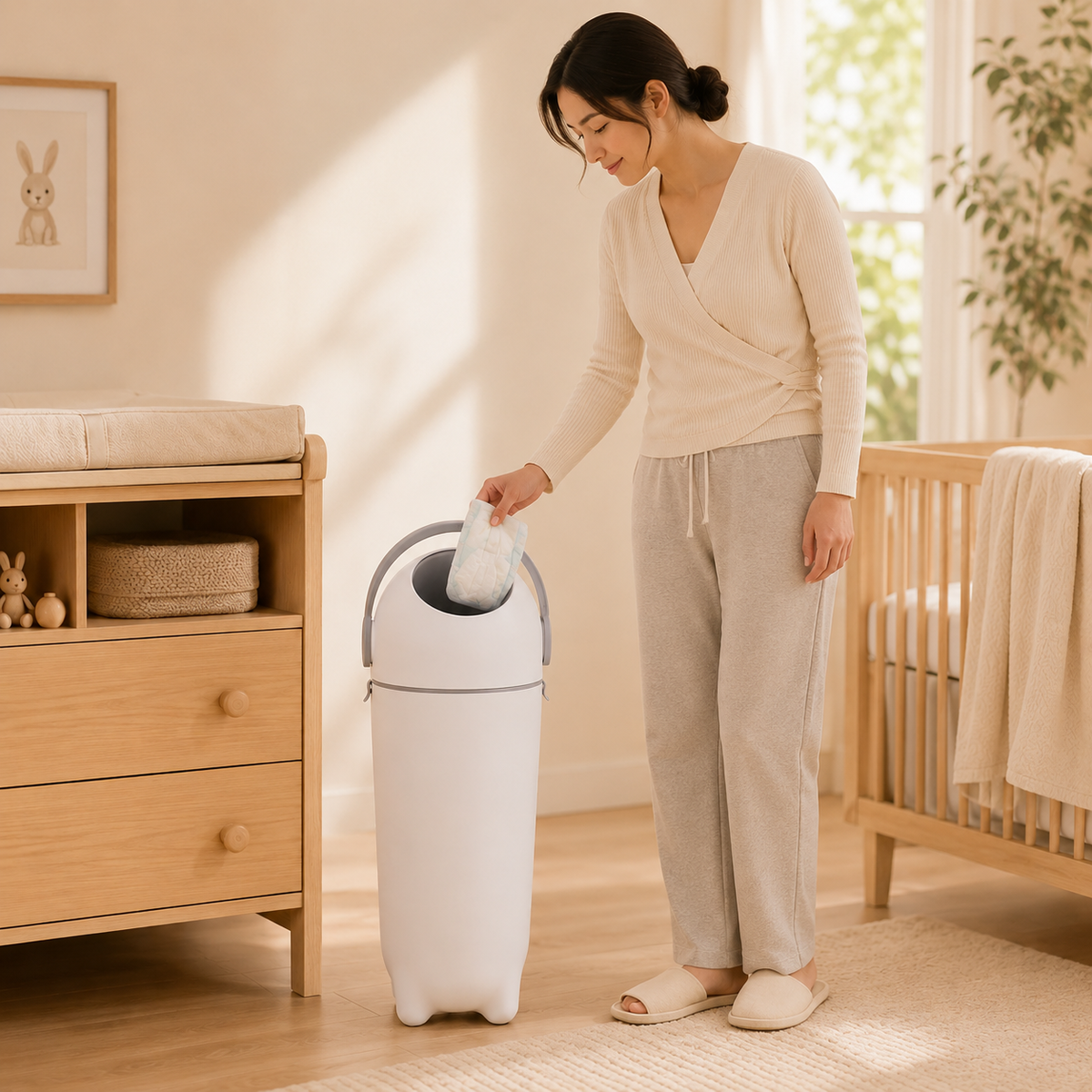 Sophia Triple Seal Odorless Diaper Nappy Pail Bin
