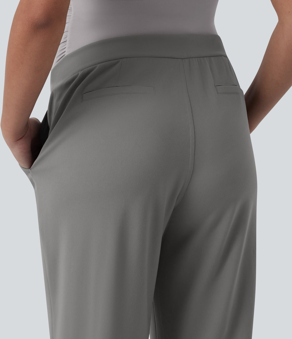 Super High Waisted Straight Leg Work Maternity Pants