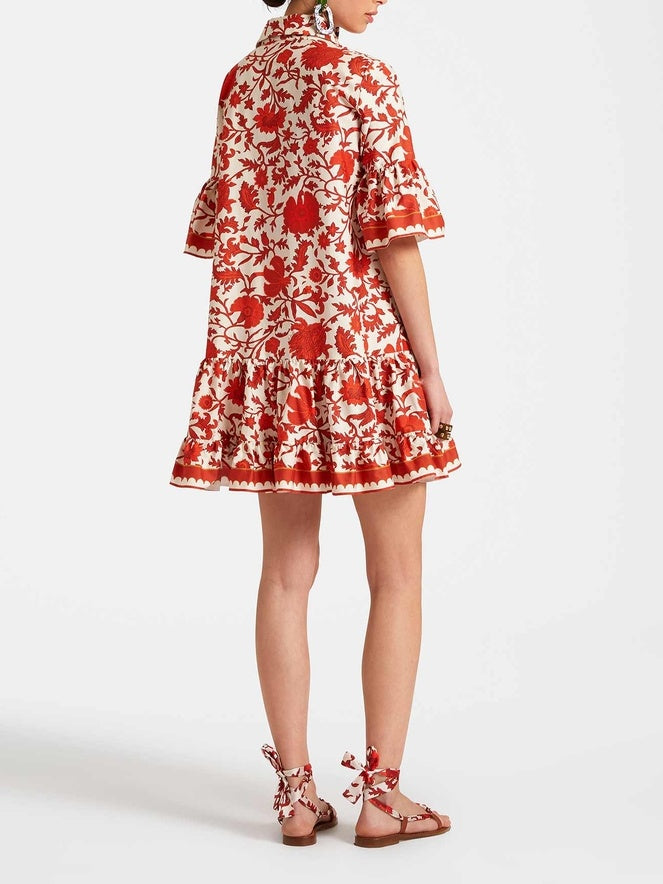 Autumn Print Mini Dress