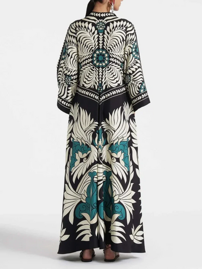 Floral Waterfall Maxi Dress