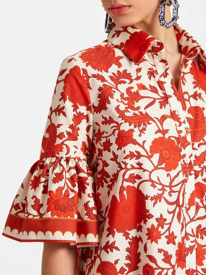 Autumn Print Mini Dress