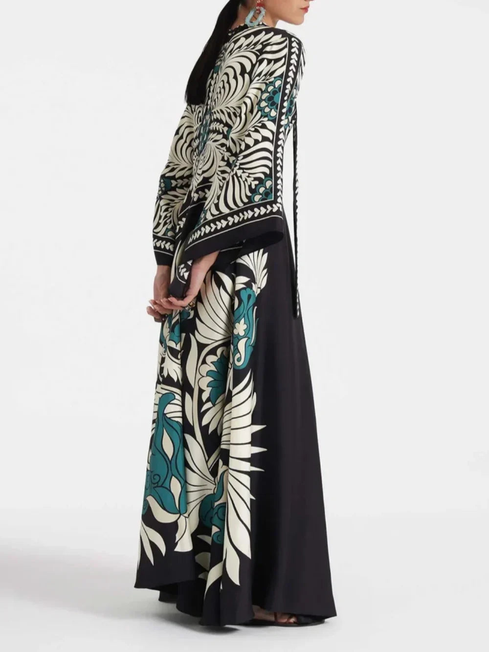 Floral Waterfall Maxi Dress