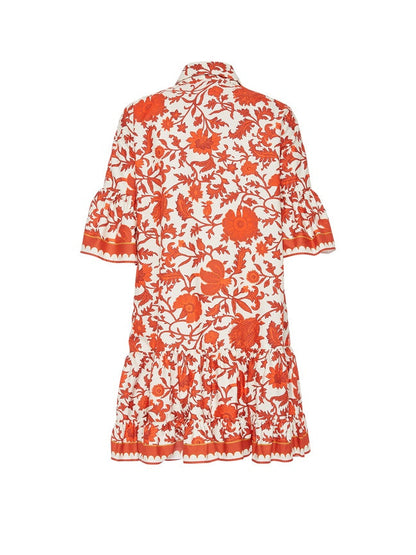 Autumn Print Mini Dress