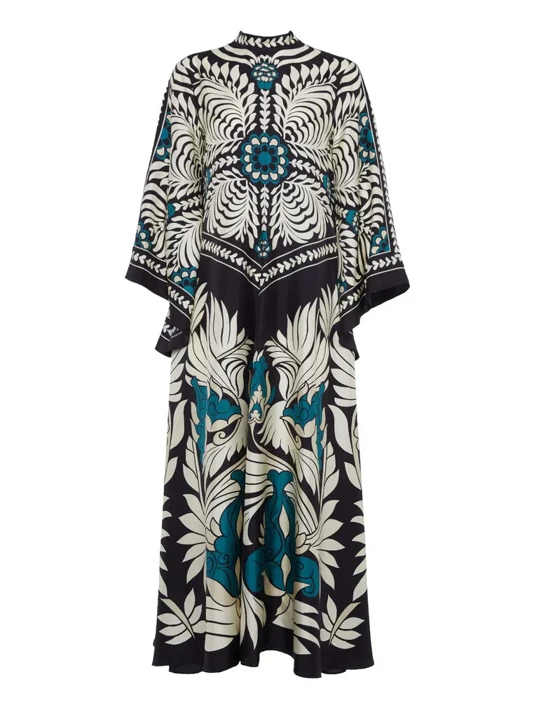 Floral Waterfall Maxi Dress