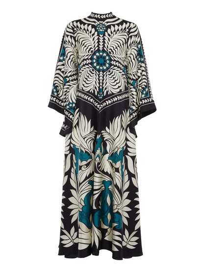Floral Waterfall Maxi Dress