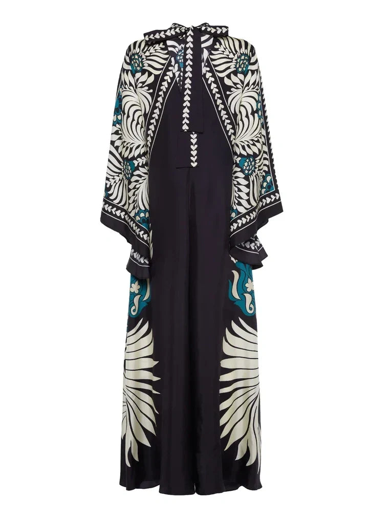 Floral Waterfall Maxi Dress