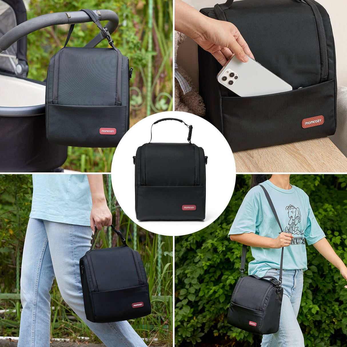 Emma Insulated Baby Bottle Bag Portable Breastmilk Cooler Bag