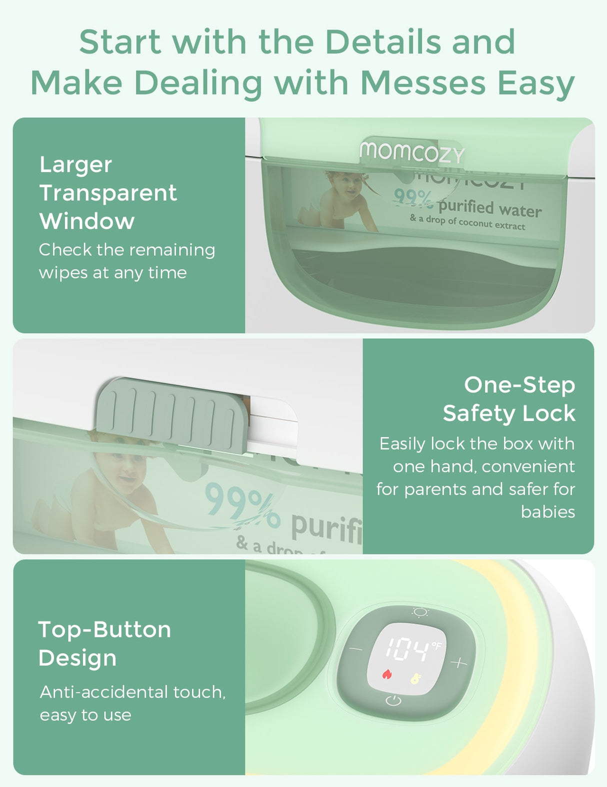 Olivia Baby Wipe Warmer for Newborn Diapering Care