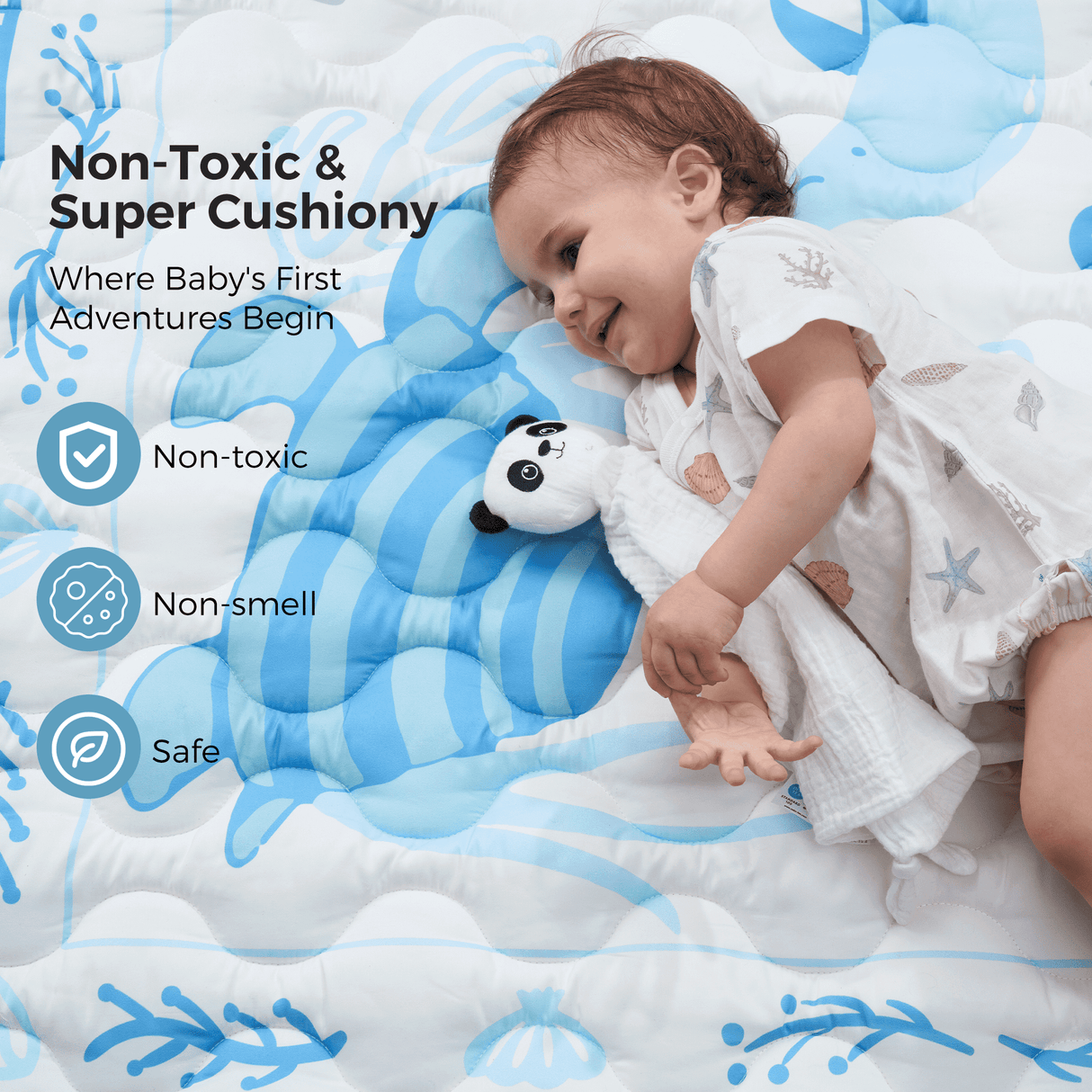 Luna Portable Baby Full Playmat Set for Playtime