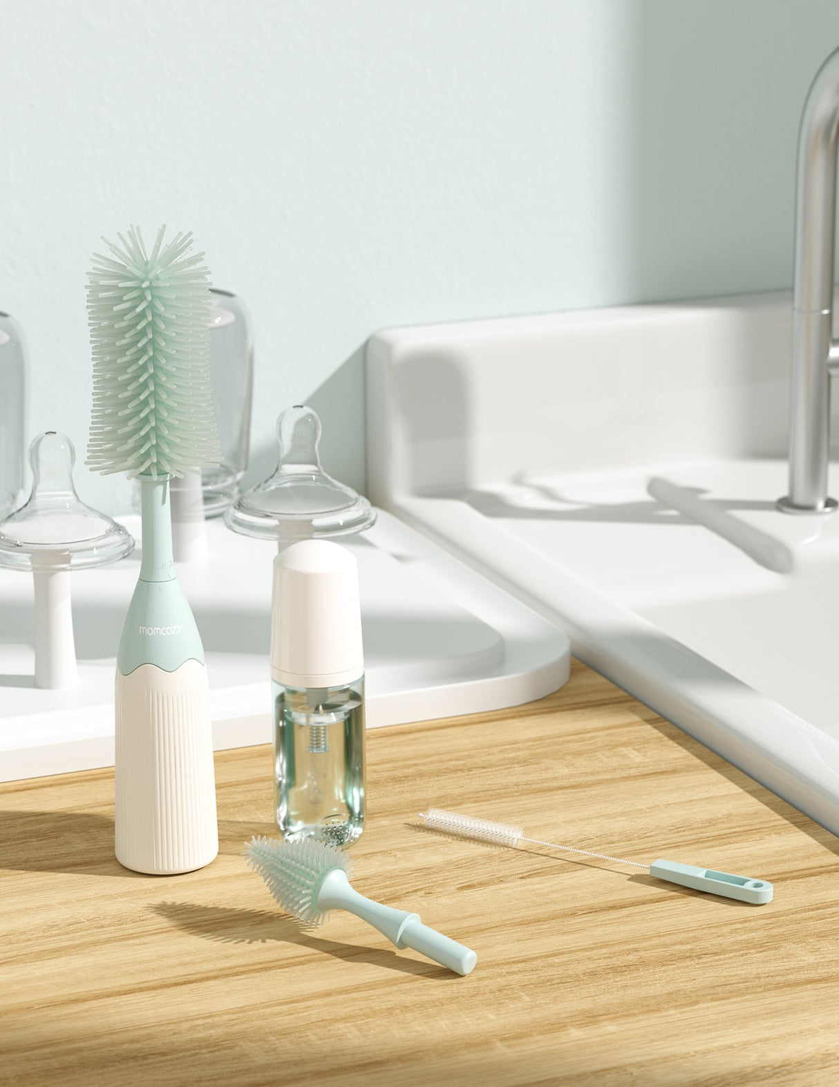 NuriBloom Luna Baby Bottle Brush Cleaning Kit