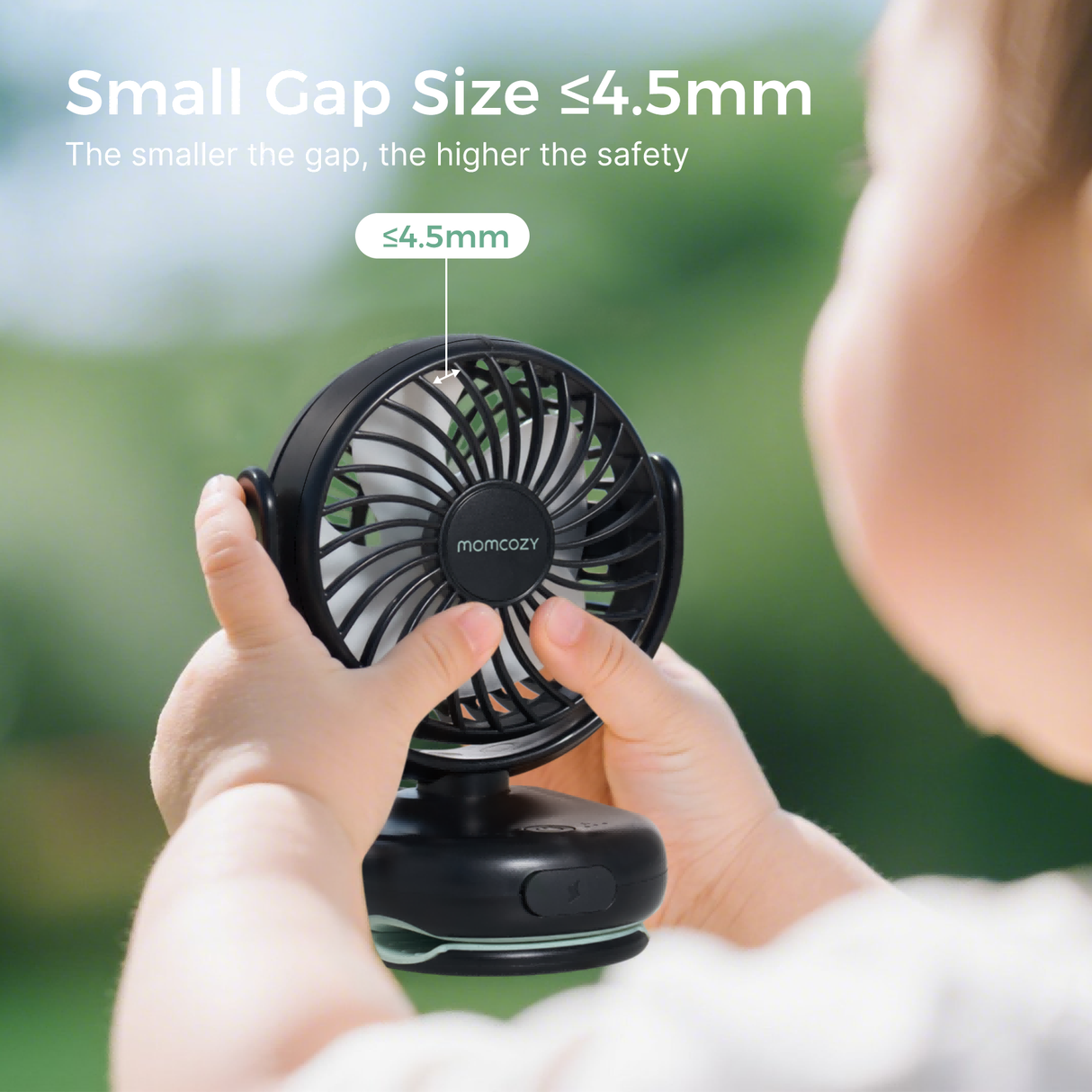 Emma Portable Stroller Fan with Rechargeable Clip Design