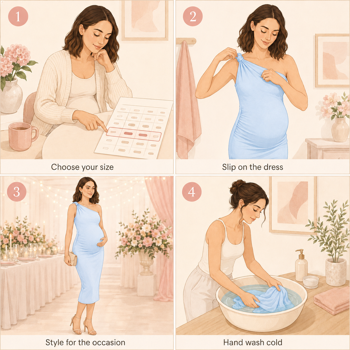 Sophia Off-Shoulder Knit Maternity Dress