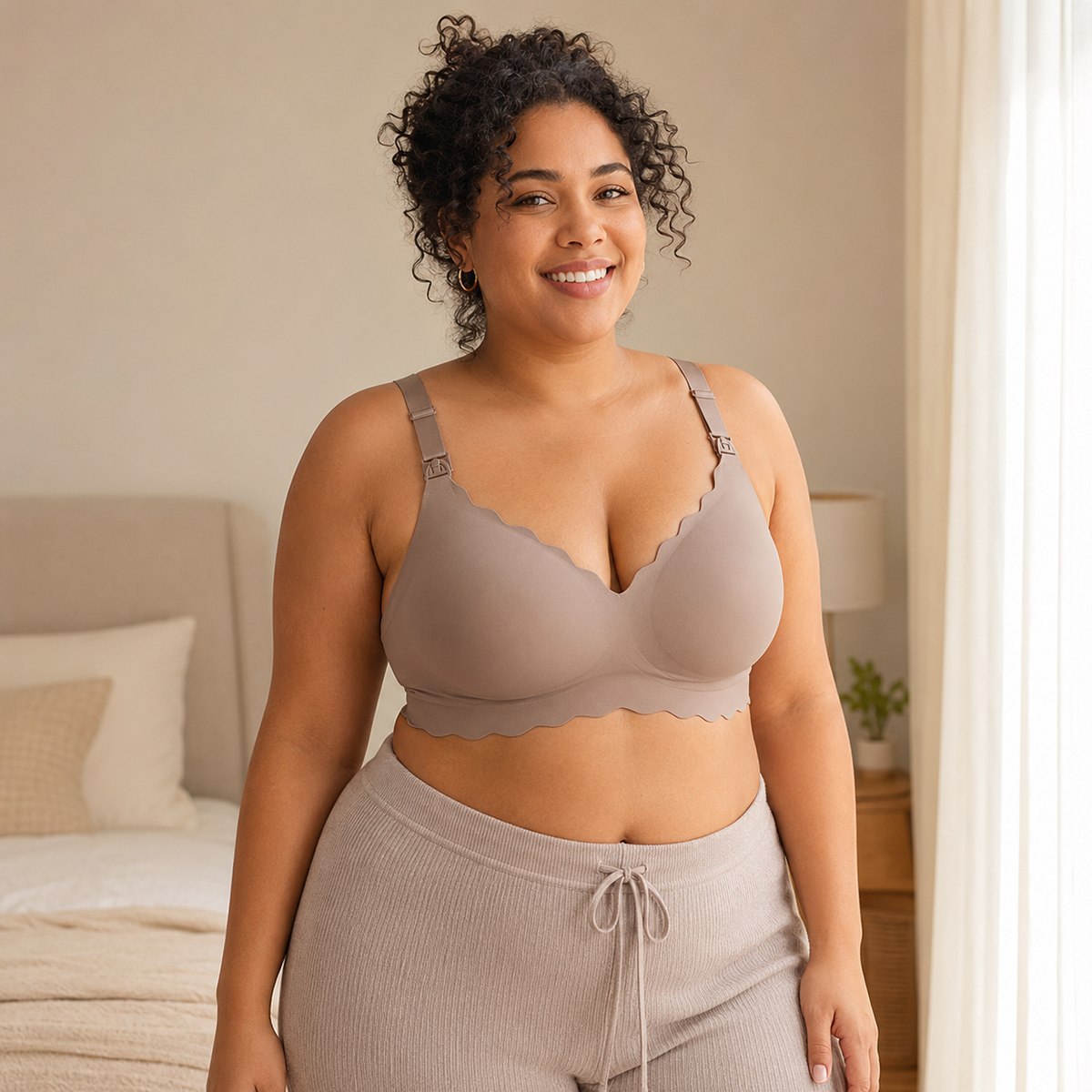Elara Seamless Wirefree Maternity Nursing Bra