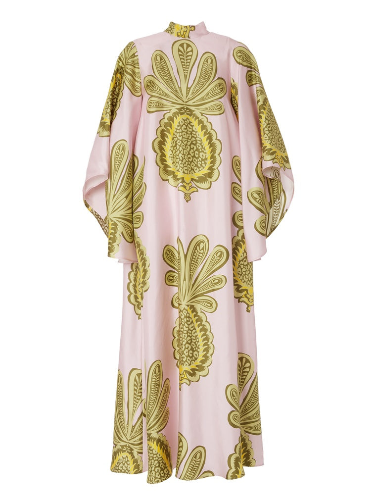 Pineapple Print Maxi Dress