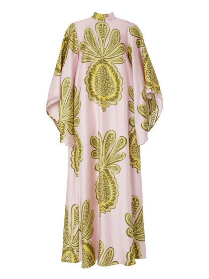 Pineapple Print Maxi Dress