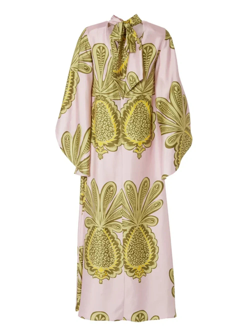 Pineapple Print Maxi Dress