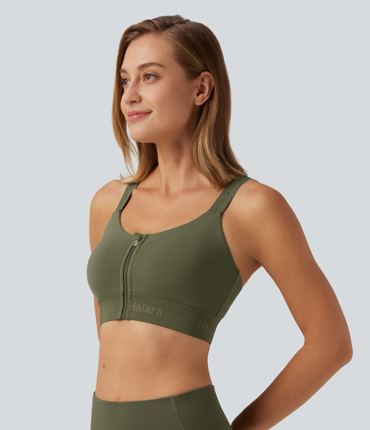 Medium Support U Neck Quick Dry Running Sports Bra