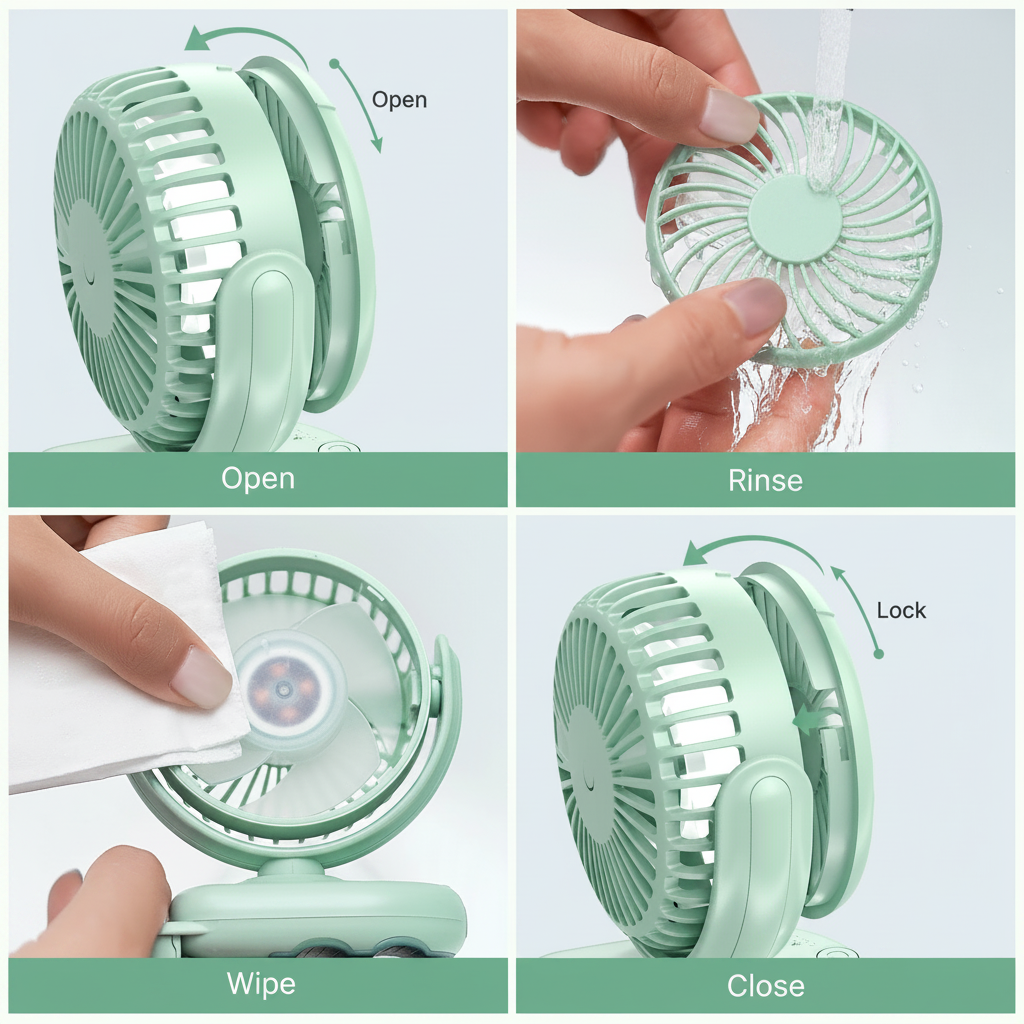 Emma Portable Clip-On Stroller Fan