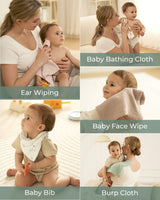 Ella Cotton Baby Washcloth Set