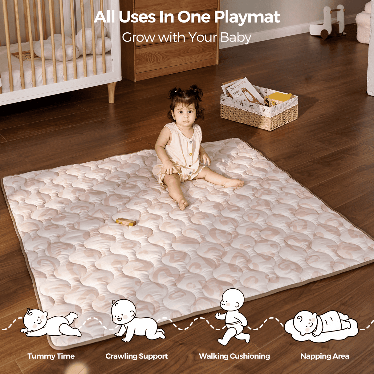 Luna Portable Baby Full Playmat Set for Playtime