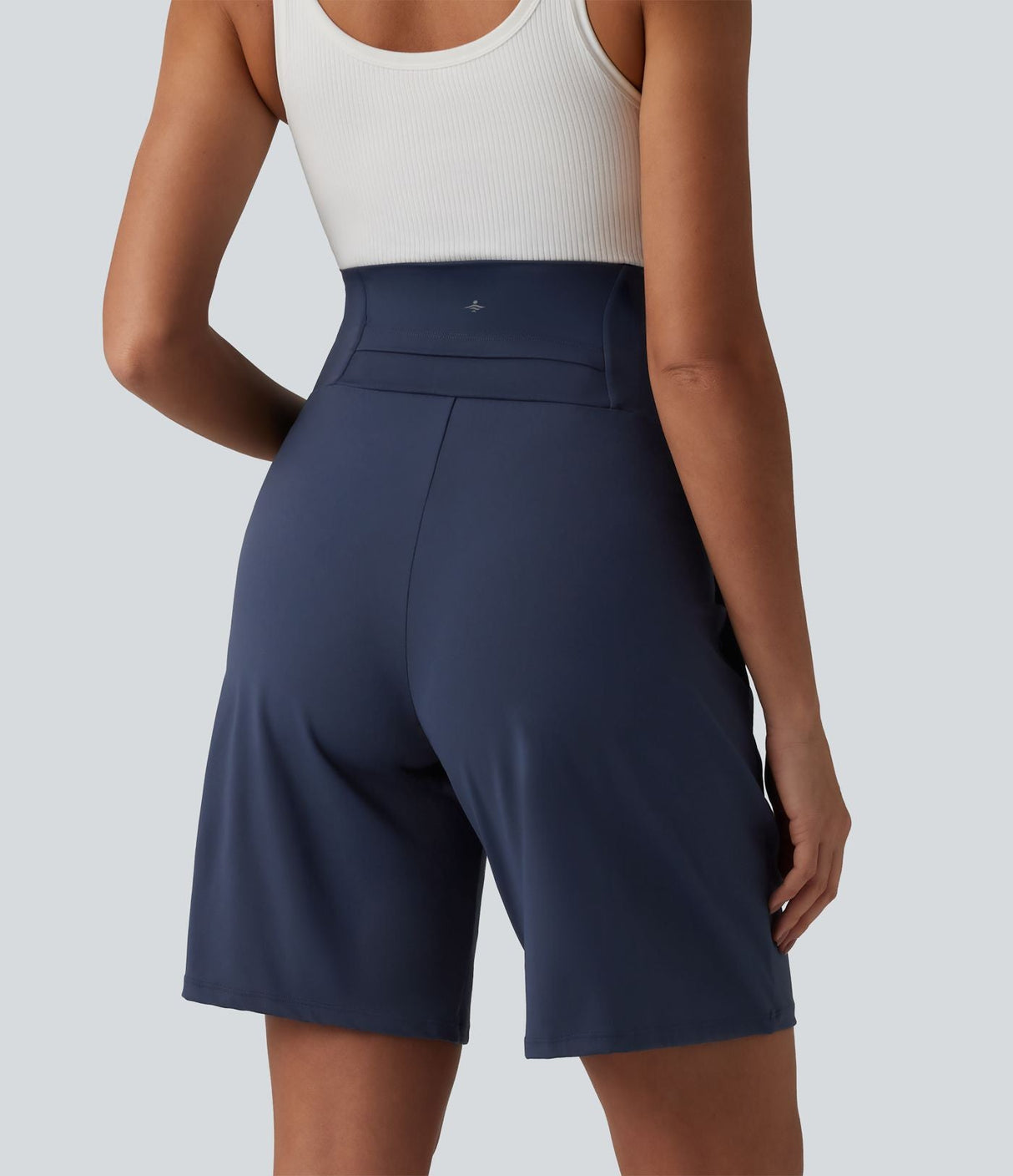 Super High Waisted Yoga Bermuda Maternity Shorts