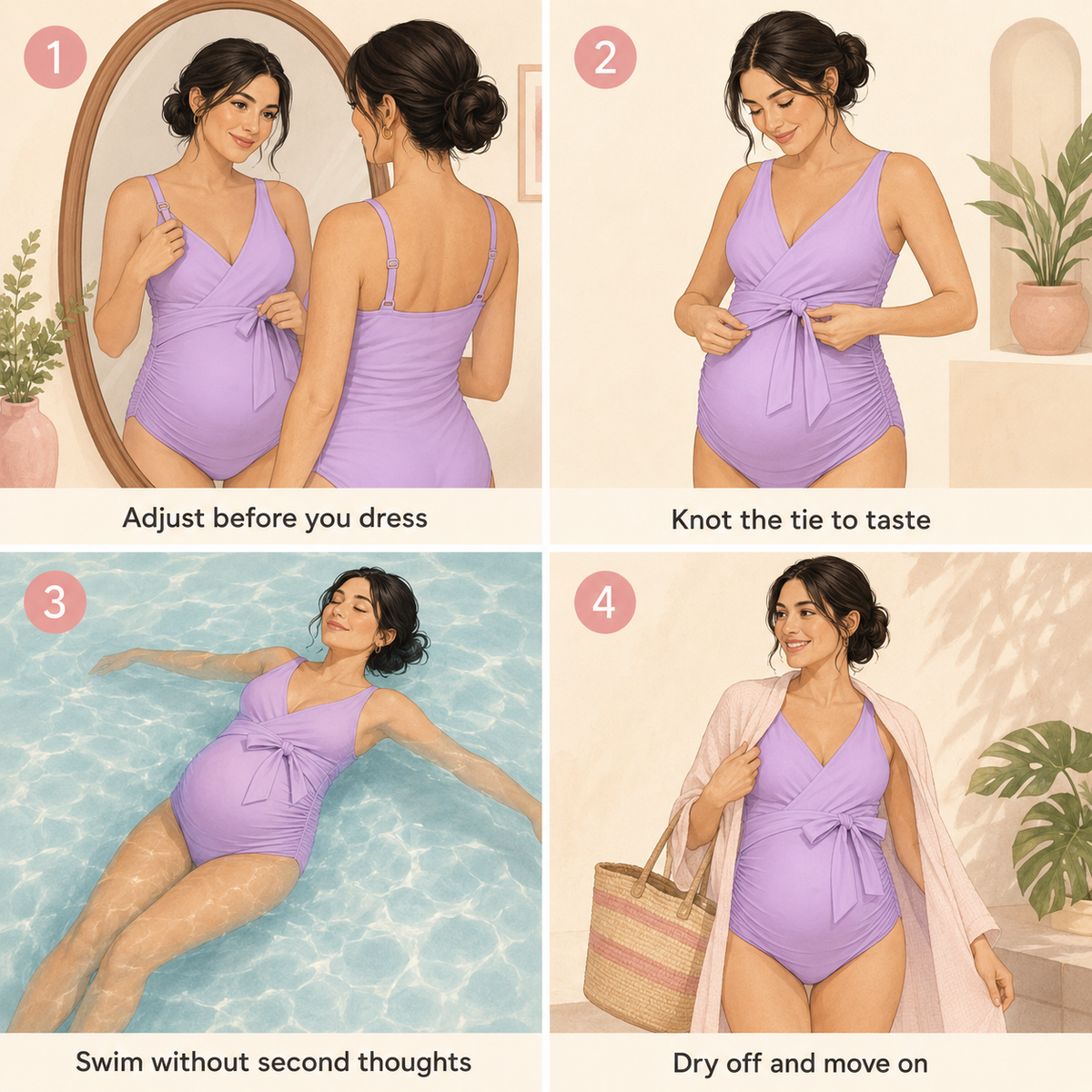 Isabella Maternity One-Piece Swimsuit