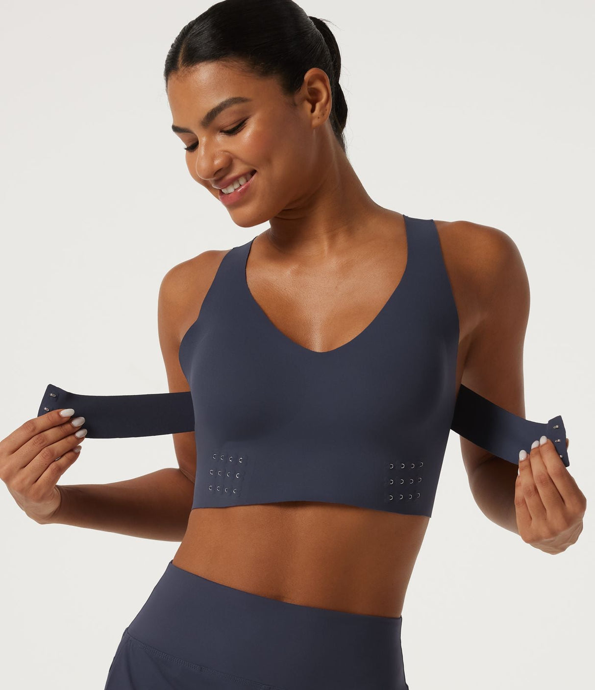 Light Support V-Neck Quick Dry Running Sports Bra