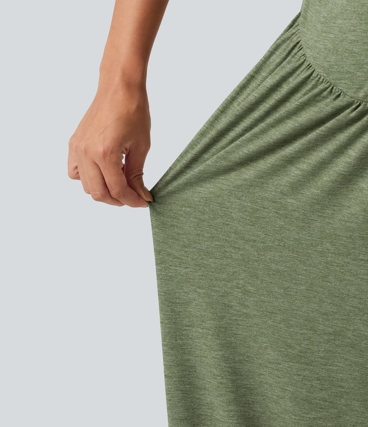 Built-In-Bra Wide Leg Maternity Slip Jumpsuit with Pockets